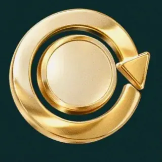 Gold circular arrow — Vegas Now